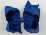 light navy blue hair bow