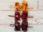 Choose Your Colors - 4 inch Baby Bow Headbands Bundle