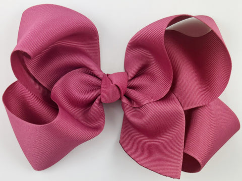 mauve pink hair bow
