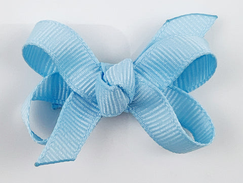baby blue baby hair bow
