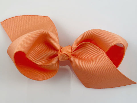 orange hair bow for baby girl