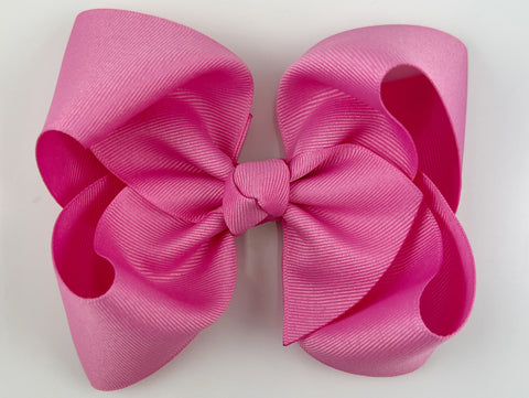 pixie pink 5 inch hair bow