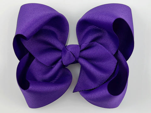 bright purple hair bow
