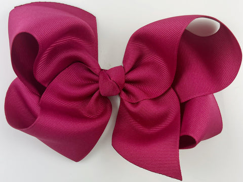 dark pink hair bow for girls