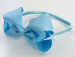Light Blue Bow Headband