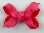 bright coral pink baby hair bow