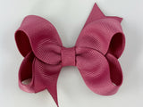 rose pink baby girl 3 inch hair bow