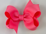 neon pink baby girl 3 inch hair bow