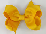 yellow 3 inch baby girl hair bows