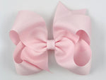 baby pink hair bow for girls