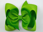 green hair bow