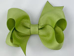 light green 3 inch baby girl hair bows