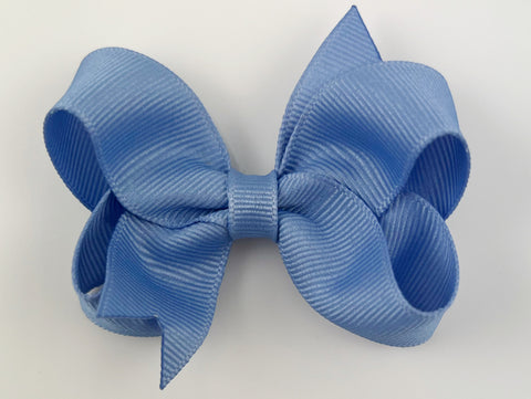 blue periwinkle baby girl 3 inch hair bow