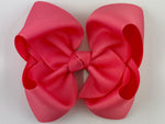 watermelon pink hair bow