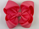 watermelon pink hair bow