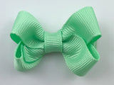 small mint light green hair bow