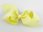 baby yellow hair bow