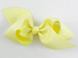 baby yellow hair bow