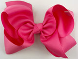 hot pink hair bow for girls