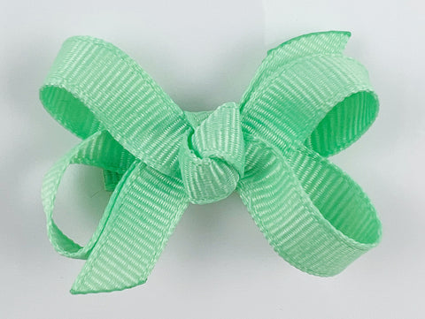light mint green baby hair bow