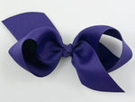 dark purple hair bow