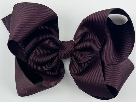 hair bow for girls burgundy maroon wine