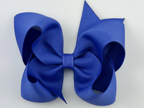 royal purple hair bow