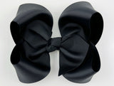 black 5 inch large hair bow