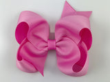 pink hair bow for girls