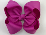 wild berry purple pink hair bow
