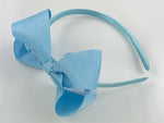 Light Blue Bow Headband