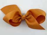 pumpkin spice orange hair bow baby girl