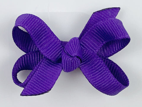 bright dark purple hair bow