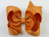 dark orange hair bow