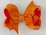 orange baby girl 3 inch hair bow