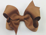 light brown baby girl 3 inch hair bow
