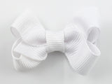 small 2 inch white hair bow for baby girls