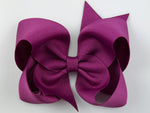 magenta hair bow