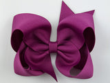 magenta hair bow