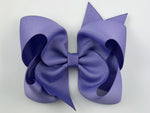 purple hair bow