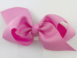 pink boutique hair bow for baby girl