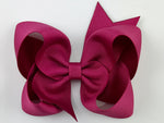 dark pink hair bow