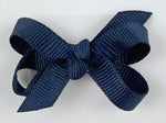 navy blue baby hair bow