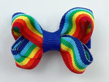 small 2 inch baby rainbow hair bow