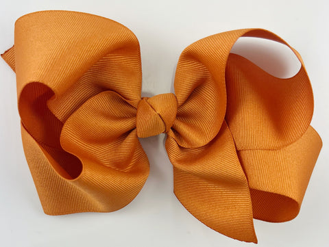 pumpkin spice orange hair bow
