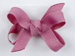 mauve baby hair bow
