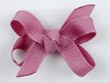 mauve baby hair bow