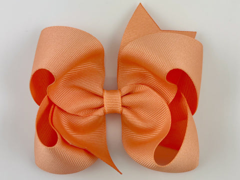 light orange hair bow