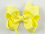 light yellow baby girl 3 inch hair bow