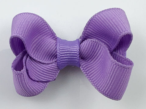 dusty lavender purple small 2 inch girl's hair bow
